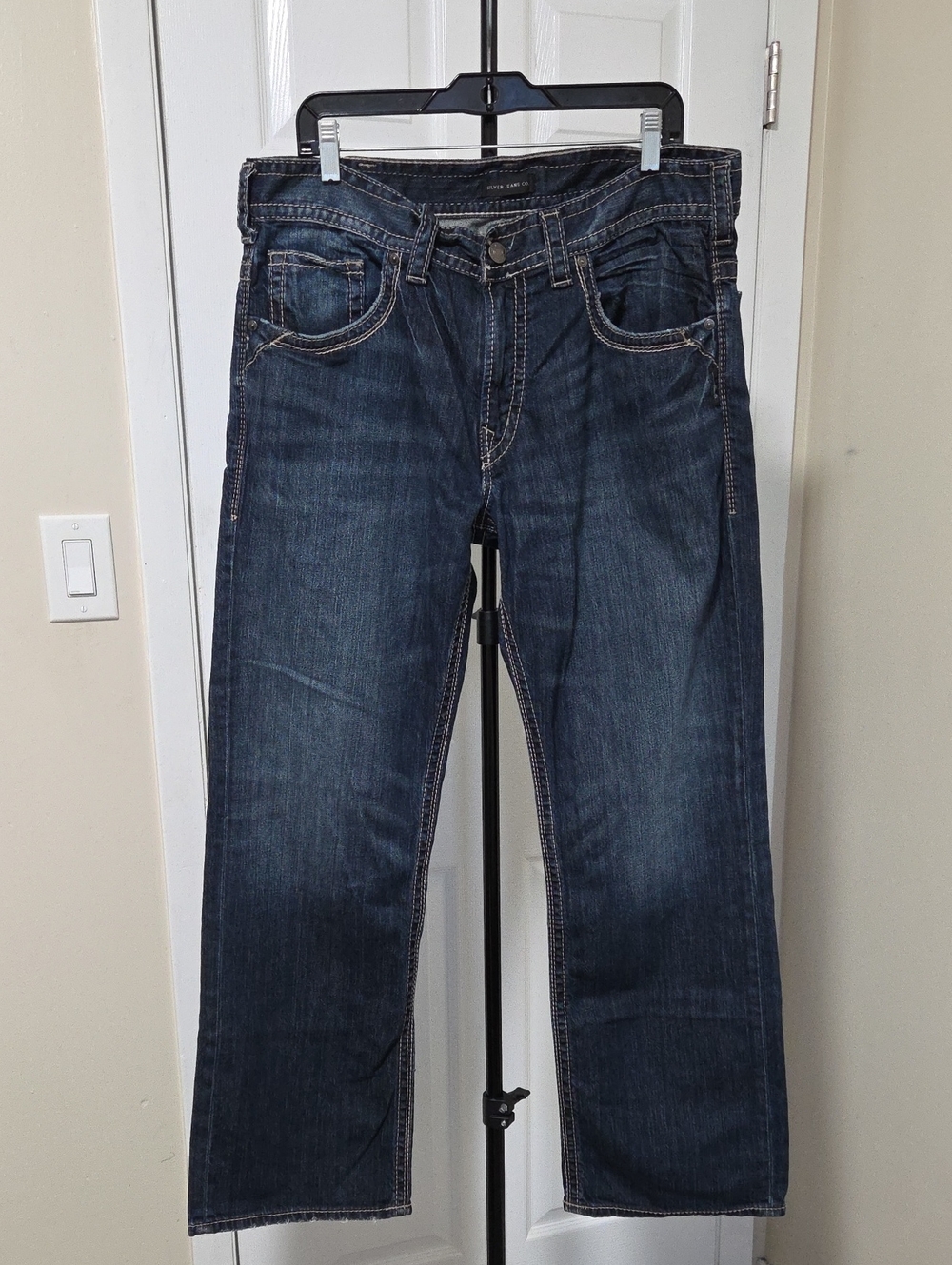 Silver Jeans Gordie Men's Dark Indigo Straight Jeans